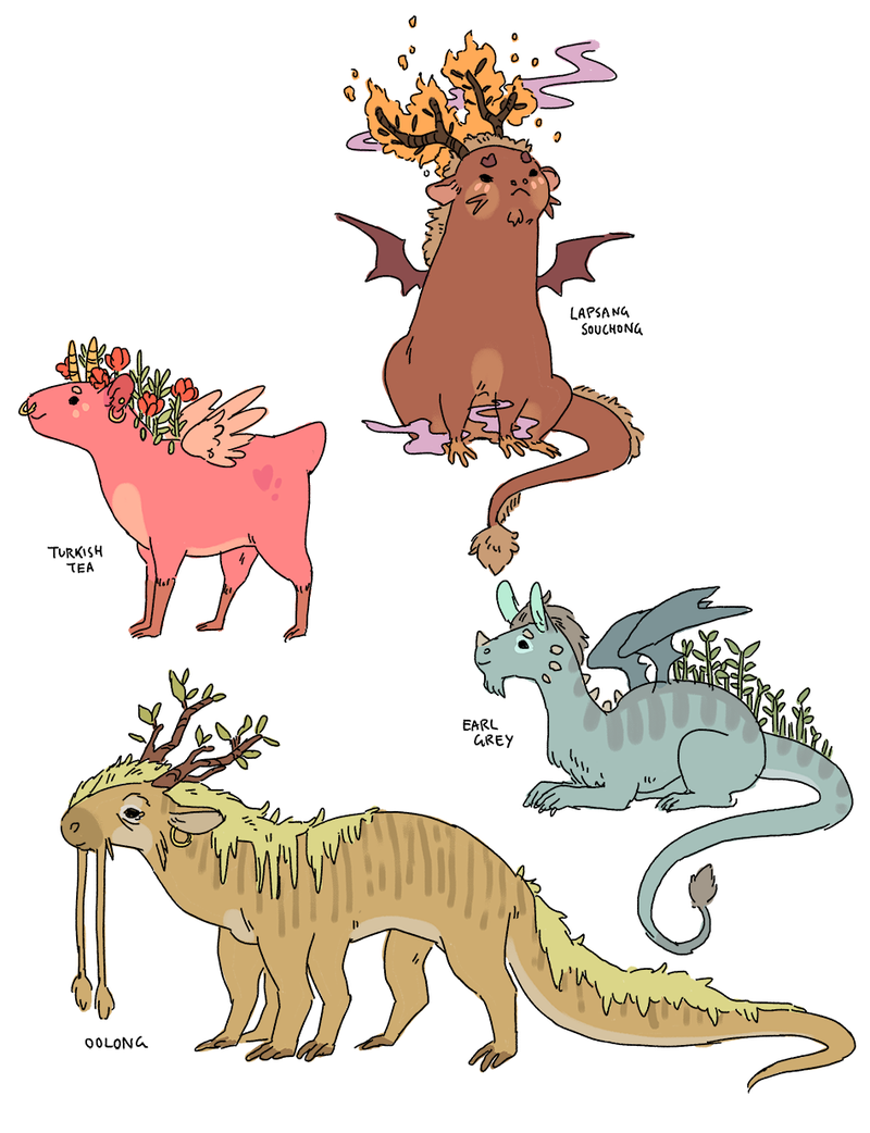 Illustration for article titled These Huggable Dragons Grow Tea Leaves on Their Backs